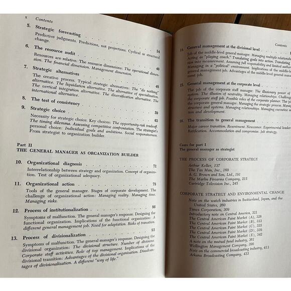 VTG Strategy & Organization text & cases in general management book 1973 harvard - Picture 7 of 8